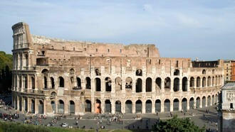 Rome, The Colosseum (Flavian Amphitheater), built by the Flavians