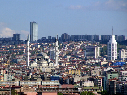 Vista aérea de Ankara, sede del poder turco