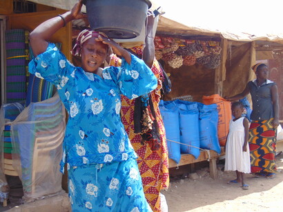 dakar, Senegal. El mercado de Sicap Mbao
