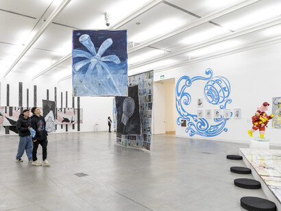 Various artists, Drawing to create worlds, exhibition view. Courtesy of Museo de Arte Moderno de Buenos Aires