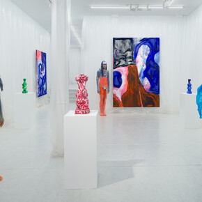 Donna Huanca, Las niñas del altiplano, exhibition view. Courtesy of Travesía Cuatro