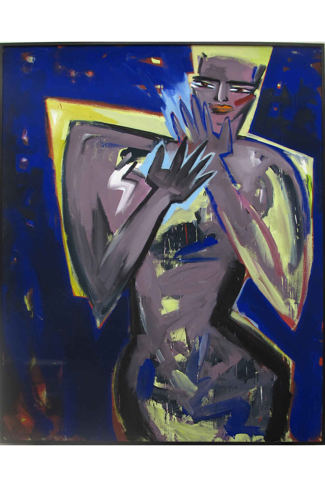 Elvira Bach, What Can I Do About My Dreams, 1985, Mixed media on canvas, 228 x 187 cm, Collection of McMaster Museum of Art, GIft of Miriam Shiell, 2012
