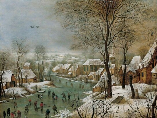 Pieter Brueghel il Giovane, Trappola per uccelli, 1605 Olio su tavola, 50,5x61 cm Ginevra, collezione Torsten Kreuger