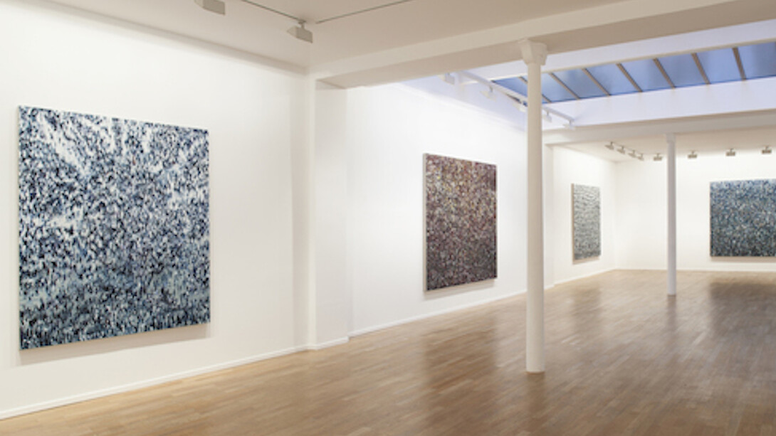 Philippe Cognée, Exhibition view. Courtesy of Galerie Templon