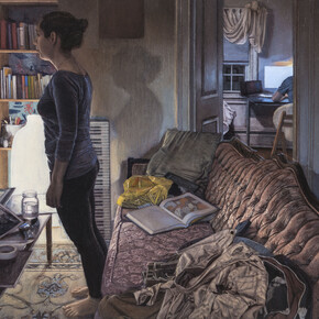 Maya Brodsky, Piano Lesson, 2014, Oil on panel, 11” x 14”