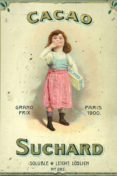 Anúncio da marca Suchard, Paris, 1900