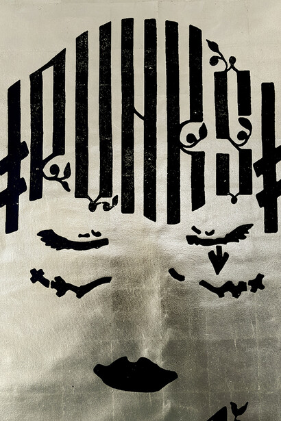 Nadya Tolokonnikova, Silver icon. Courtesy of Turner Carroll Gallery