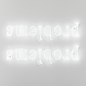 Tim Etchells, Problems (Doubled), 2023. Neon. 60 x 104 cm. Edition of 3 (+1AP). Courtesy of the artist and VITRINE London/Basel. Photographer: Jonathan Bassett