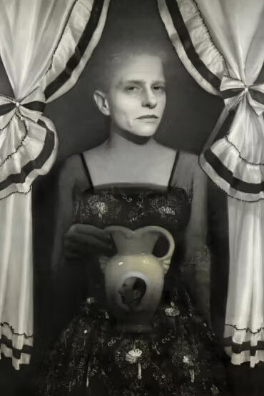 Susan Hauptman, Self portrait on display (detail), 1998. Courtesy of Philadelphia Museum of Art