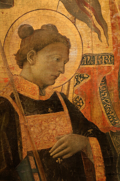 Filippo Lippi, Madonna del Ceppo, particolare