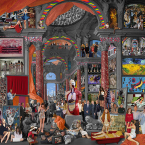 Lluis Barba, Gallery of Views of Modern Rome. Giovanni Paolo Pannini, 2012, Edition of 6, Digital C-type print, Perspex/Aluminium mounted, 71.7 x 92.7 in, Courtesy, The Cynthia Corbett Gallery
