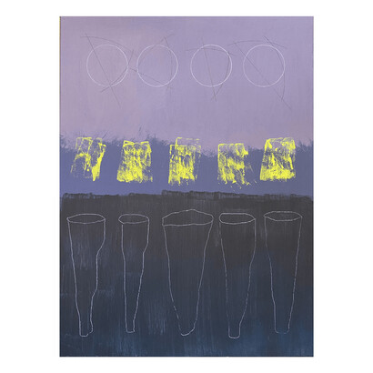 Ted Dixon, Northern Horizon #3, 2023, acrylic on canvas, 24x18 inches. 