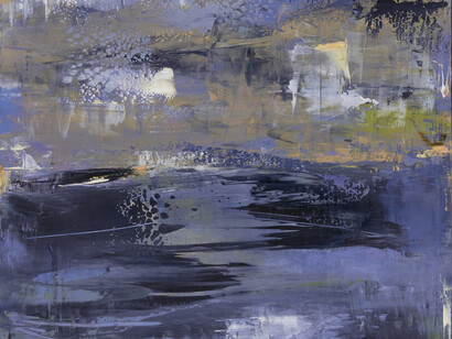 Calme apres I'Embrin , Suzon, 2015, oil on wood, 50 x 50 cm