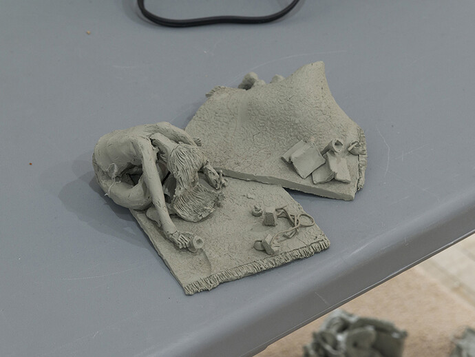 Melanie Matranga, Handmade Situation, 2014, Non drying paste, dimensions variable