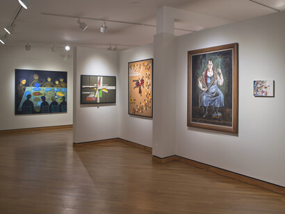 Various artists, American conversations, exhibition view. Courtesy of Ogunquit Museum of American Art