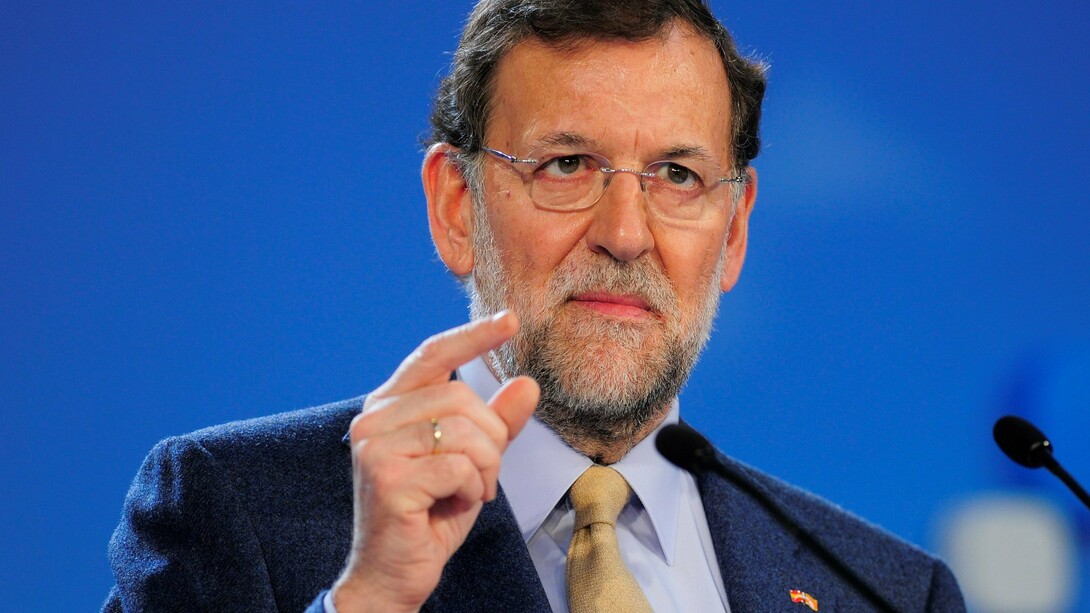 Mariano Rajoy haciendo un gesto de algo pequeño
