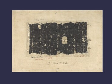 Papiri di Ercolano, 1521 f0001 r., conservato al British Museum, Londra, UK