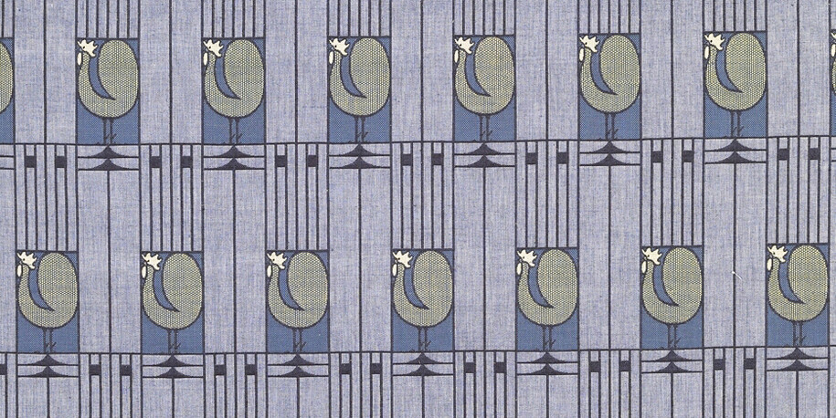 Josef Hoffman (1870–1956), Hahnen (Roosters), ca. 1904–1910, cotton double weave. Purchase: Gift of Kate Fowler Merle-Smith by Exchange, 1989