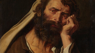 Abraham Janssens I, Heráclito, c. 1601-1602 (detalle)