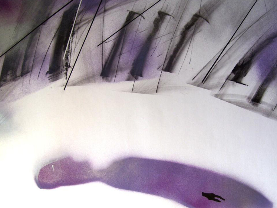 Vladislav Makarov “Requiem” 2008, mixed media, 70 х 100 cm, 2008, from Sergey Chubraev’s collection

