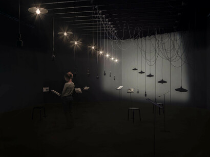 Shilpa Gupta, What still holds, exhibition view. Courtesy of Hamburger Bahnhof
