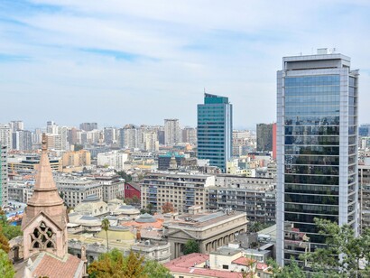 A panoramic view of Santiago, Chile, reflecting one of South America's key centers of political transformation