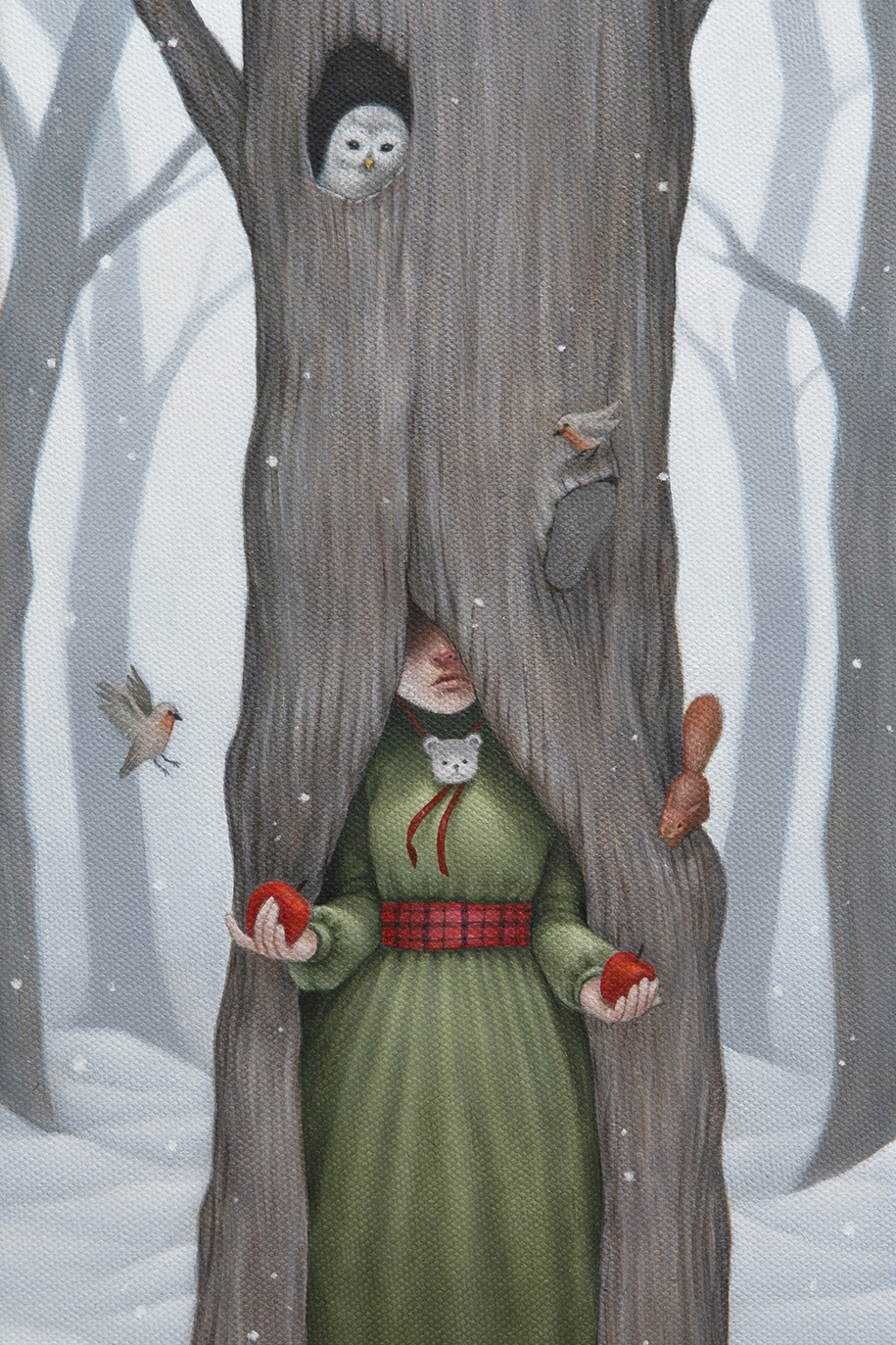 Paolo Pedroni. No Fear, 20x40 cm, oil on canvas, courtesy Dorothy Circus Gallery