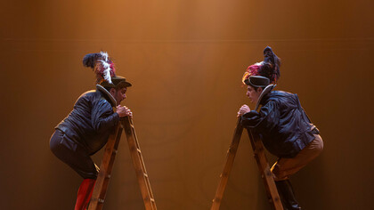 Las «Andanzas y entremeses de Juan Rana» es una apuesta conjunta de la Compañía Nacional de Teatro Clásico y Ron Lalá, actualmente de gira por los teatros de España. Foto David Ruiz