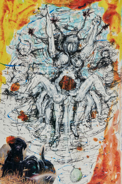 Pope.L, Title unknown (detail), 2000. Courtesy of the Drawing Center