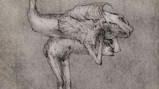 John Bellany, The Burden, 1970, etching, 23 of 75, 48.5cm x 45cm