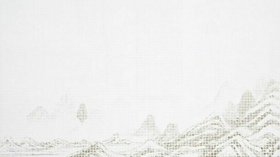 Jun Jun Hu, Mountain – Grain Budding, 2012, Oil on linen, 60 x 79 inches; 153 x 200 cm