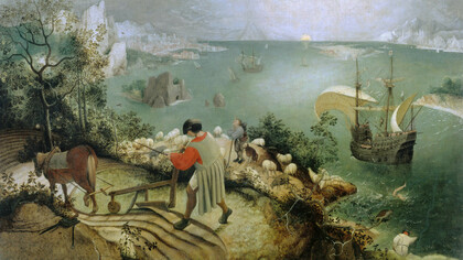 Pieter Brueghel el Viejo, Paisaje con la caída de Ícaro