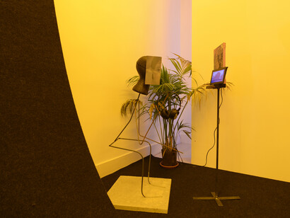Laure Prouvost, We Know We Are Just Pixels, 2014, 2 screen video 4 min, edition of 3 + 2 AP