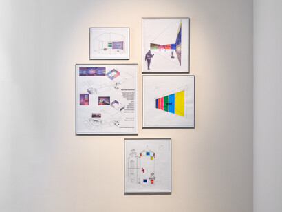 Diana Thater, Drawings 1999-2006, exhibition view. Courtesy of 1301PE Gallery