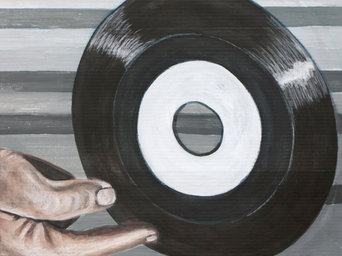 Records, gouache on paper, 36 x 70 cm, 2014 