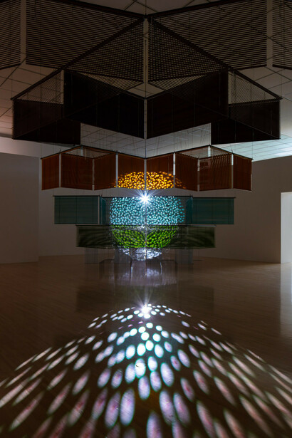 Haegue Yang, Star-crossed rendezvous, exhibition view. Courtesy of MOCA