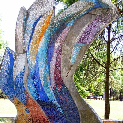 Mosaico al Parco della Pace di Ravenna, Italia