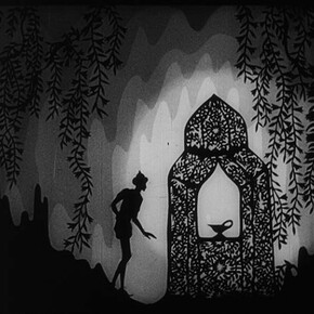 Lotte Reiniger. The Adventures of Prince Achmed (film still), 1926. 35mm black-and-white film, silent, 65minutes. BFI National Archive