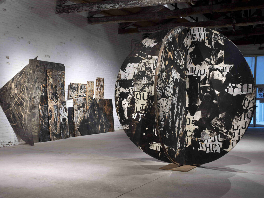 Particolare dell’allestimento della mostra “Emilio Vedova De America”, Fondazione Emilio e Annabianca Vedova, 18 giugno – 26 novembre 2017, Venezia - Photo Vittorio Pavan, Venezia
Ⓒ Fondazione Emilio e Annabianca Vedova, Venezia
