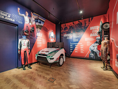 The story of Estonian sport, exhibition view. Courtesy of Estonian Sports and Olympic Museum