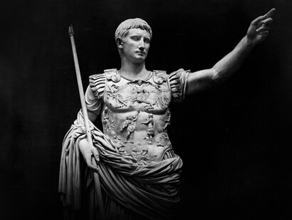 Augusto arengando a las tropas o Augusto de Prima Porta. Museos Vaticanos, Roma, Italia