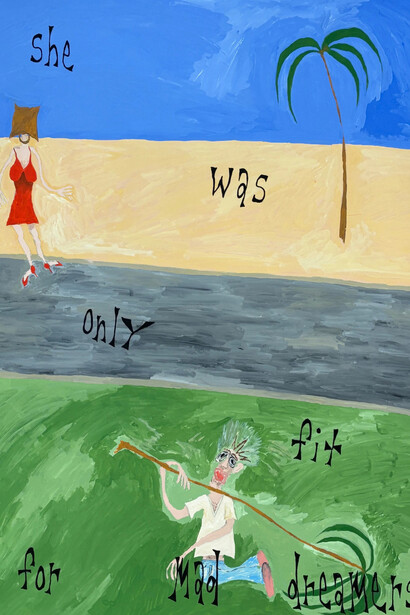 Michael Deyermond, She was only for mad dreamers (detail), 2025. Courtesy of Craig Krull Gallery