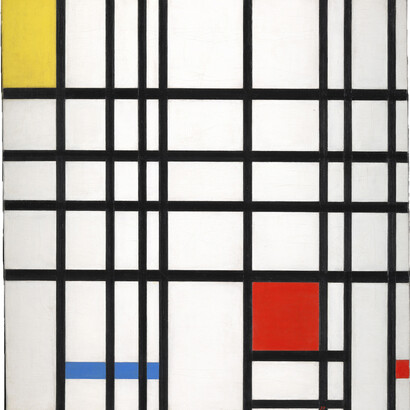 Piet Mondrian, Composition with Yellow, Blue and Red, 1937–42, Oil paint on canvas, 72.7 × 69.2 cm © DACS, London/VAGA, New York 2014, Courtesy Tate Collection: Purchased 1964