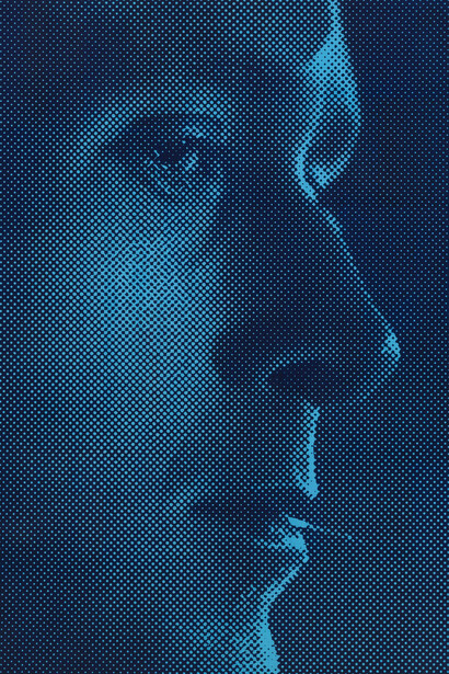 Andrew Brischler, Self portrait (as The Driver) (detail), 2024. Courtesy of Gavlak Gallery