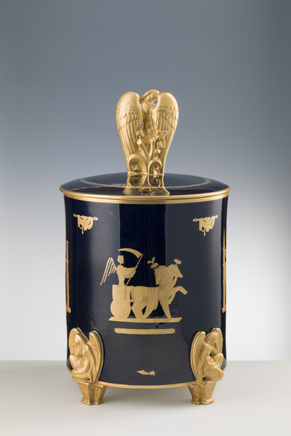 Gio Ponti, Società Ceramica Richard-Ginori, Doccia Cista Triumphus Mortis e Triumphus Amoris, 1930 c. Mit freundlicher Genehmigung des Mart