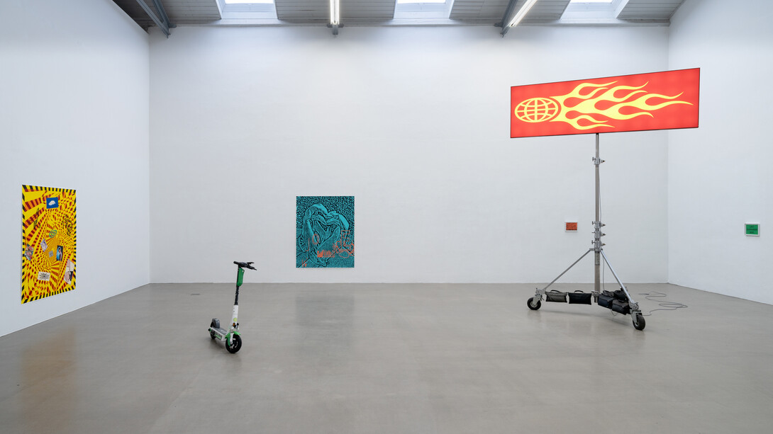 Martin Gross, Morning after the night before, ausstellungsansicht. Mit freundlicher genehmigung der Galerie Eigen + Art