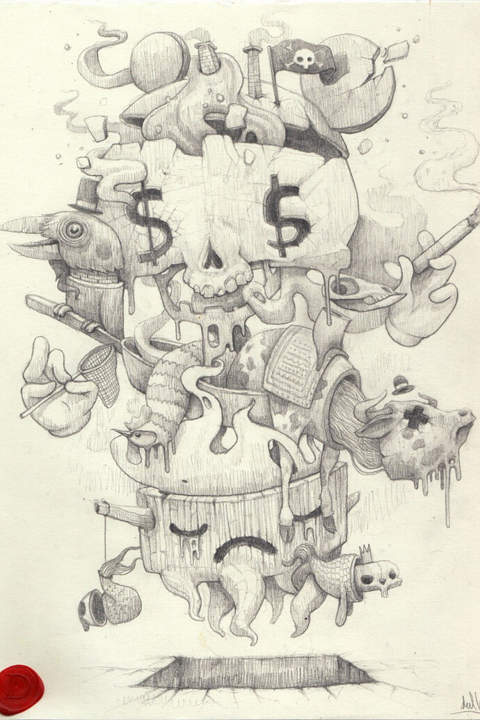 Dulk, Human,
Pencil on paper,
21 x 30 cm, 2015