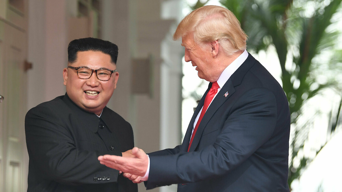 Kim y Trump reunidos