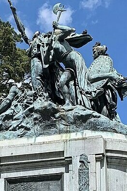 "Monumento nacional de Costa Rica", Parque Nacional de San José, Costa Rica, Louis-Robert Carrier-Belleuse, 1891