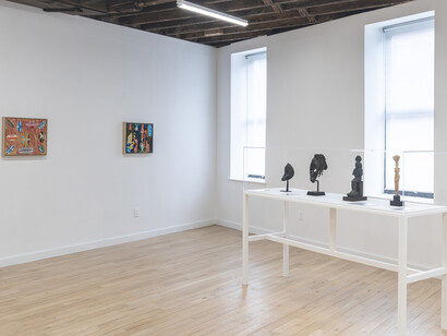 Ayé A. Aton, Image from the past, exhibition view. Courtesy of March Gallery